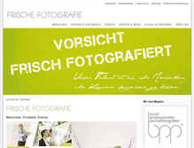 Tablet Screenshot of frische-fotografie.de